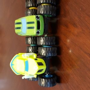Set of 6 blaze and the monster machines trucks plus 2 extras